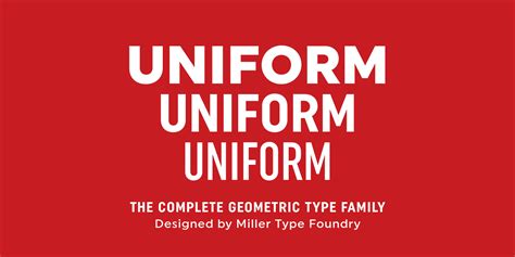Uniform Font Fontspring