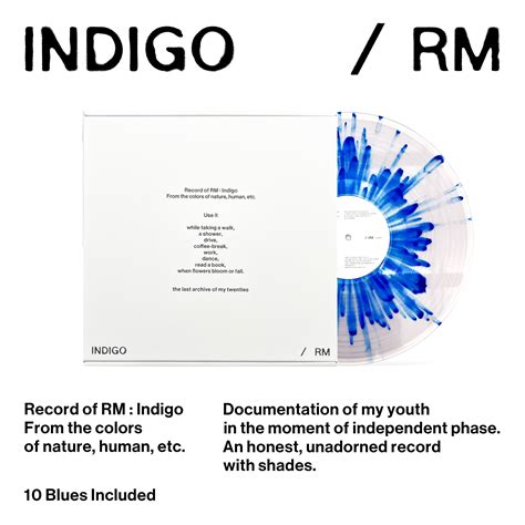 Rm Bts Indigo K Pop Vinyl Lp Bighit Music Hybe Walmart