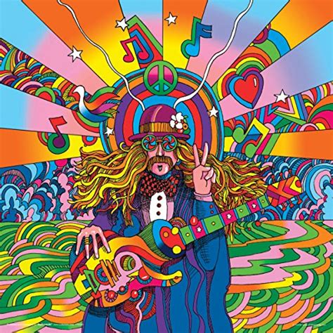 Howie Green Hippie Musician Decorative Psychedelic Pop Modern Art