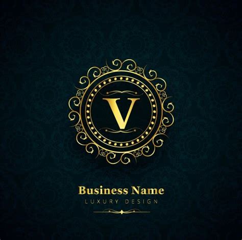 Free Vector Luxury Letter V Logo V Logo Design Letter V Logo