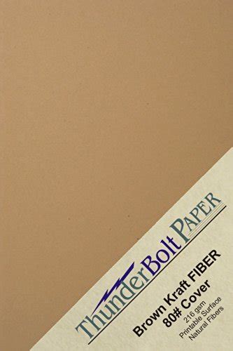 100 Brown Kraft Fiber 80 Cover Paper Sheets 3 X 5 3x5 Inches Photo