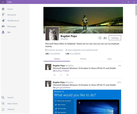Complaints department is not affiliated to, linked with or otherwise endorsed by microsoft. Windows 10 PCs and Mobile Phones Receive Twitter App Update