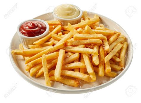 Free Download White Ceramic Plate Of Freshly Prepared French Fries