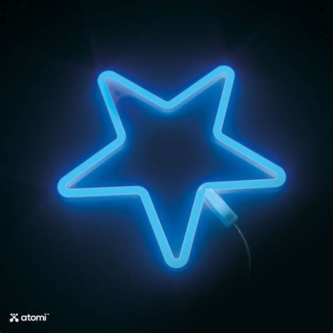Star Shaped Neon Light Atomi