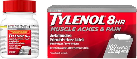 Tylenol Tabletas De Acetaminofeno De 8 Horas Para Dolores