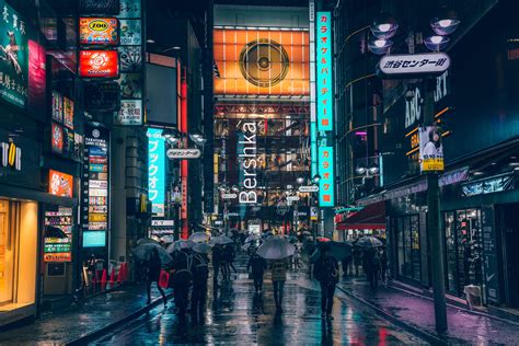 Rainy Evening in Tokyo : Cyberpunk