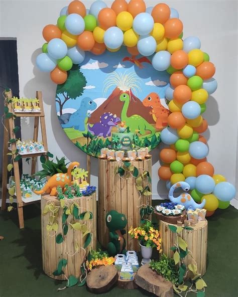 Fiesta De Dinosaurios Para Niños Birthday Decorations Kids Baby