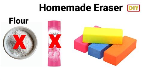 How To Make Eraser How To Make Kneaded Eraser Homemade Eraser DIY