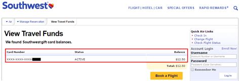 Use the form below to check the balance of your hardee's gift card. Southwest Airlines Gift Card Balance Checker Broken - Here ...