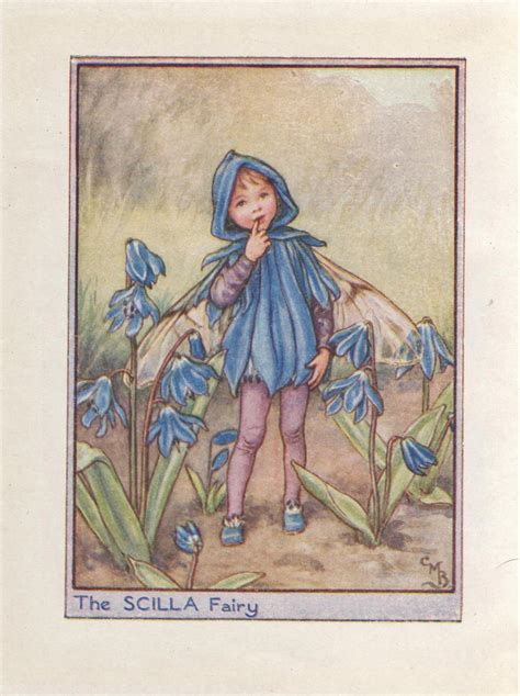 Flower Fairies The Scilla Fairy Vintage Print C1930 By Cicely Etsy