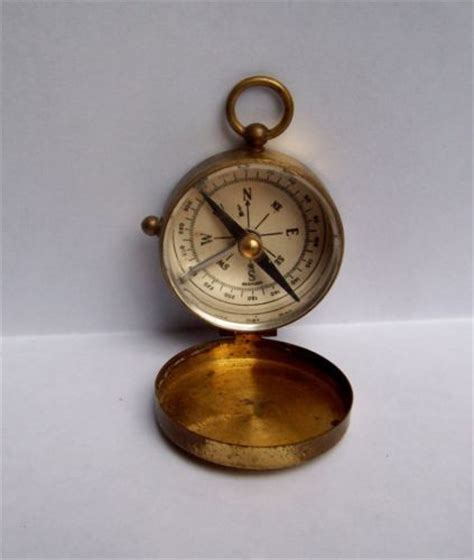 Rare~1930s hoffritz germany opisometer map measure nautical compass instrument. Vintage Brass Pocket Cased Compass Made in Germany | eBay ...