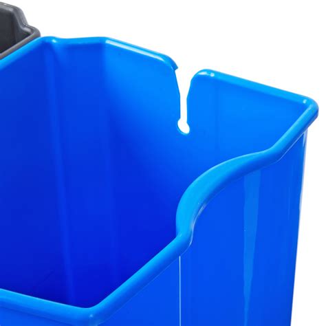 Rubbermaid 1902008 Slim Jim Black And Blue Dual Waste And Recycling