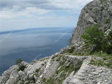 Croatia Biokovo Landscape Mountain Dalmatia Europe Sea Tourism