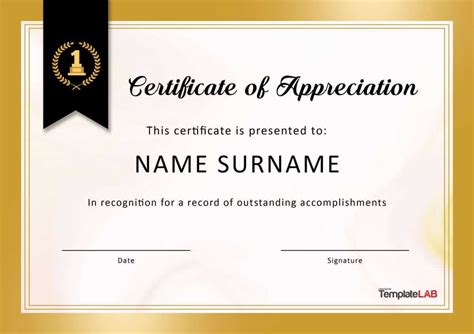 30 Free Certificate Of Appreciation Templates And Letters Inside Good