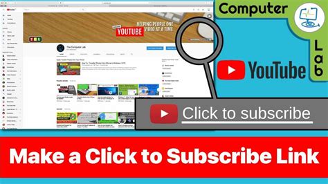 Create A Subscribe Link On Your Youtube Channel Youtube