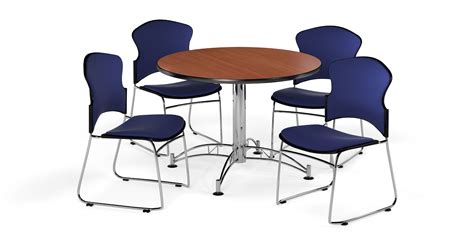 Ofm Multi Use Break Room Package 42 Round Table With Fabric Stack