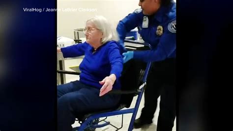 Viral Video Of Tsa Patting Down Elderly Woman Sparks Outrage Abc13 Houston
