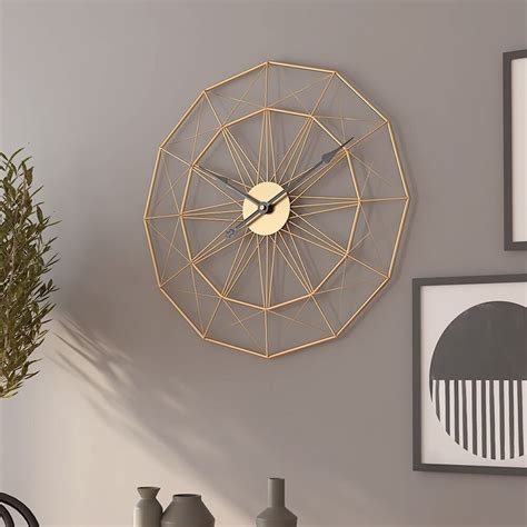 Retro Nordic Type Iron Wall Clock Large Mute Hanger Clocks Living Room