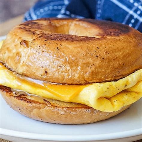 Breakfast Egg And Cheese On Bagel The Hollander Gastropub