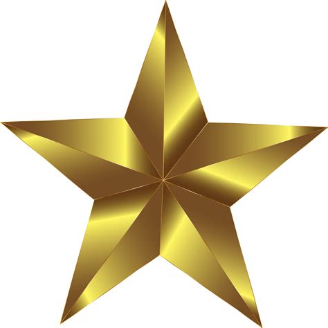Download 3d Gold Star Png Download Gold Star Clipart Png Png Image