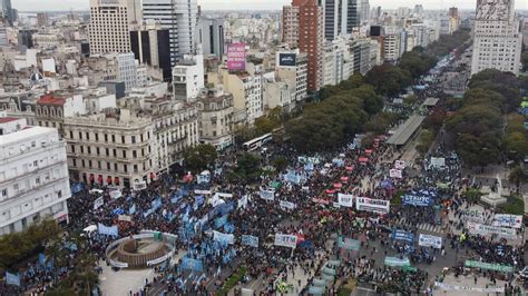 In Argentina Mass Protests Demand Higher Wages Lower Inflation