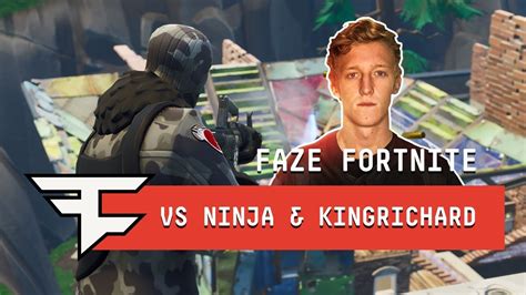 Faze Tfue And Faze Cloak Vs Ninja And Kingrichard Fortnite 2v2 Gameplay