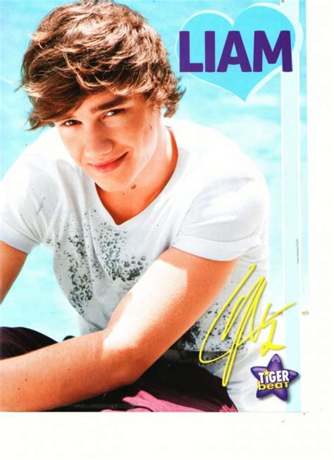 Liam Payne One Direction Teen Magazine Pinup Cute Bangs Tiger Beat Teen Stars Forever Pinups