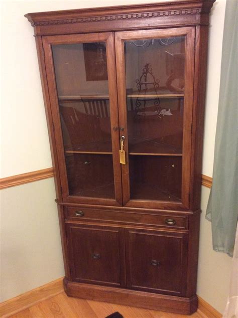 Maybe you would like to learn more about one of these? John M Smyth Corner China Glass Cabinet Or Hutch I Just ...