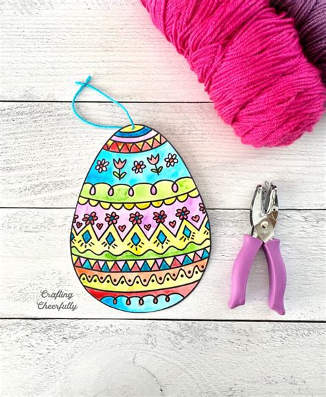Cute Doodle Easter Egg Printable Easter Egg Coloring Pages Crafting