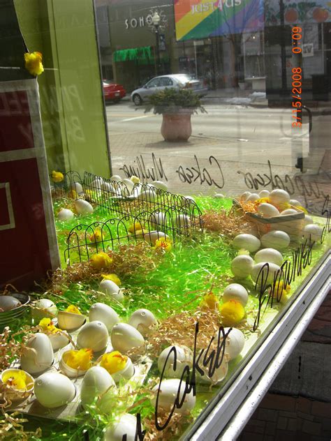 Easter Window Display By Pinwheel Bakery Via Flickr Easter Window