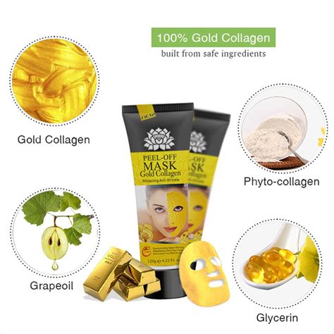 Gold Collagen Peel Off Face Mask Moisturizing Oil Control Blackhead