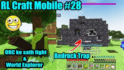 Rlcraft, but in minecraft bedrock, or if you prefer to call it mcpe or minecraft pe. RL Craft Mobile #28 - Aaj ORC ke Sath Fight & World Explorer Karenge | Minecraft PE in Hindi ...