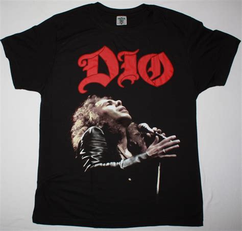 Dio Red Logo New Black T Shirt Best Rock T Shirts
