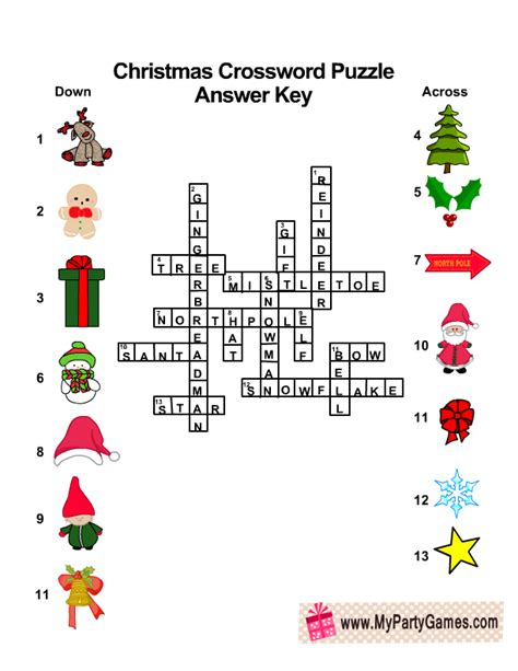 For those i have given the newsletter number after the links to the crossword and its answers. 10 Free Printable Christmas Crossword Puzzles