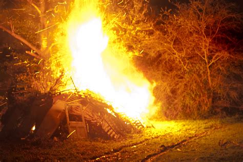 Free Stock Photo 8867 Roaring Bonfire With Bright Orange Flames