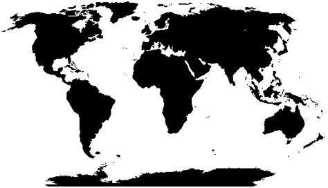 World Map Silhouette Clipart Best