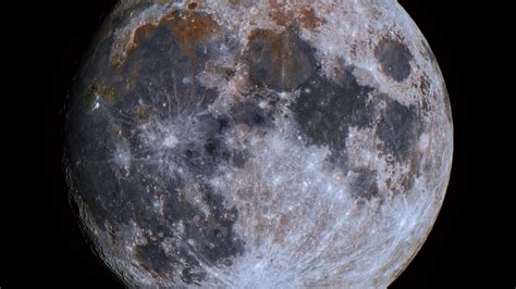 Download Wallpaper 1920x1080 Moon Craters Planet Full Moon Black