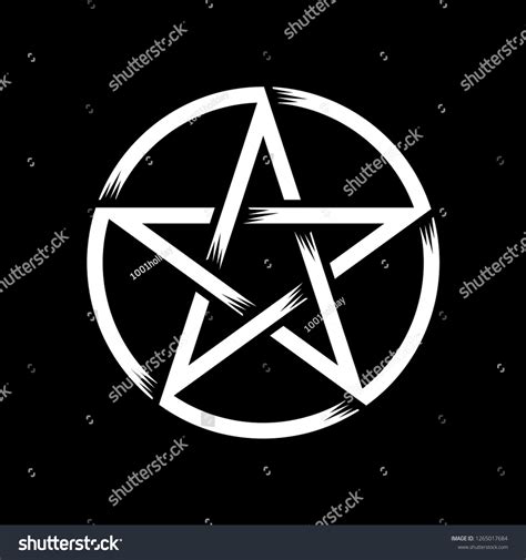 Pentagram Isolated Vector Occultism Symbol Star Stock Vector Royalty