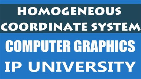 Let us consider two real numbers, a and w, and compute the value of a/w. Homogeneous Coordinate System | Computer Graphics ...