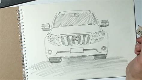 How To Draw Toyota Prado Drawing Toyota Land Cruiser Prado Step By