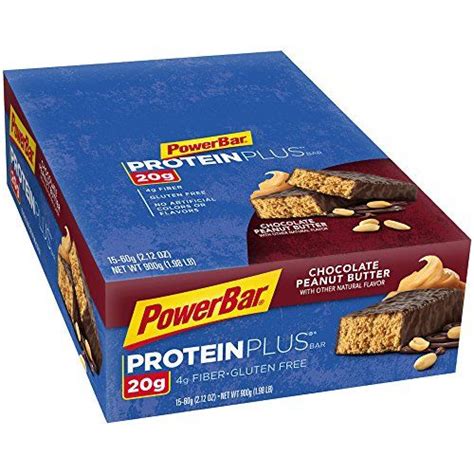 Powerbar Protein Plus Bars Chocolate Peanut Butter 20g Protein 212ounce
