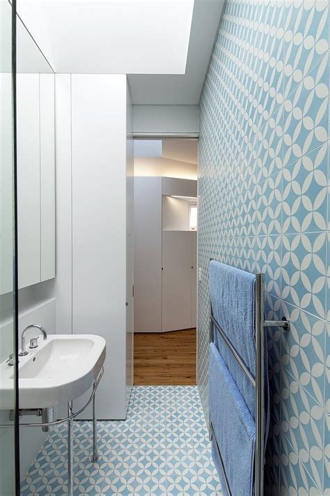 Then, starting from this midpoint, position tiles towards one of the side walls, inserting. Bathroom Design Ideas: Use the Same Tile On the Floors and ...
