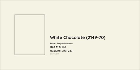 Benjamin Moore White Chocolate 2149 70 Paint Color Codes Similar