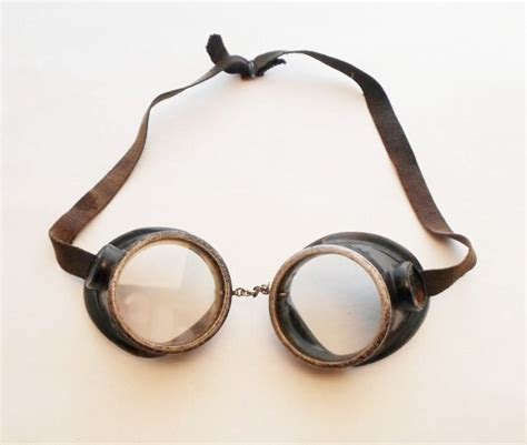 Vintage Oxweld Safety Goggles Glasses Industrial