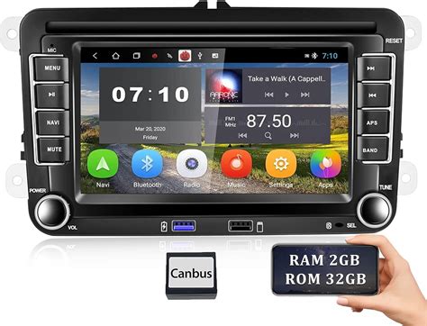 2G 32G CAMECHO Android 10 0 bilradio med Navi för VW Golf 5 Golf 6