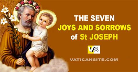 Devotion Honors The Seven Joys And Sorrows Of St Joseph In 2021 St