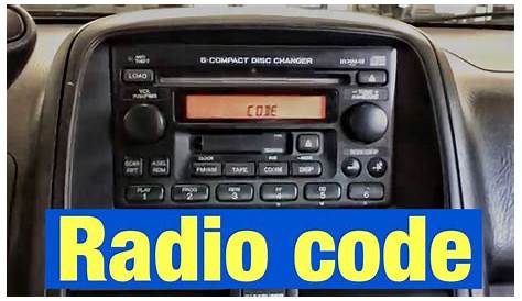 How to Find and Reset the Radio Antitheft Code on your Honda - YouTube