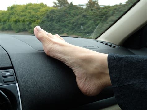 on the road foot sexy foot on the dash as we travel home cjacobs53 flickr