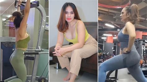 Pamer Bokong Seksi Intip Tante Inem Olahraga Fitnes Makin Bugar