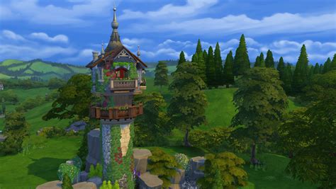 Sims 4 Ccs The Best Rapunzels Tower By Akaisims